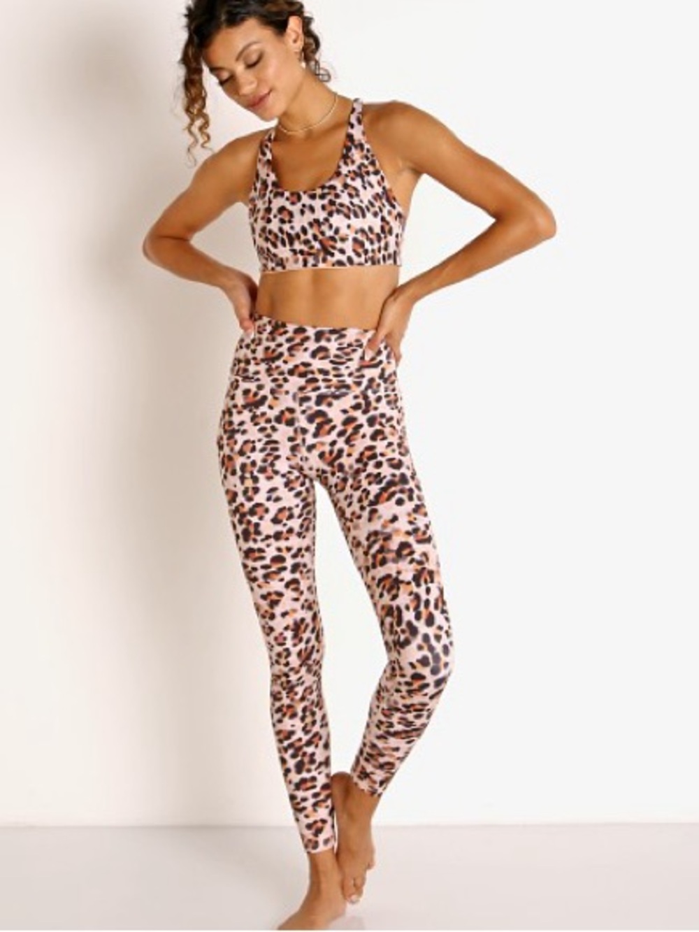 Beach Riot Piper Legging Watercolor Leopard